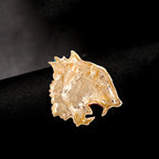 Tiger Head Rhinestone Brooch PA3739 - view 8