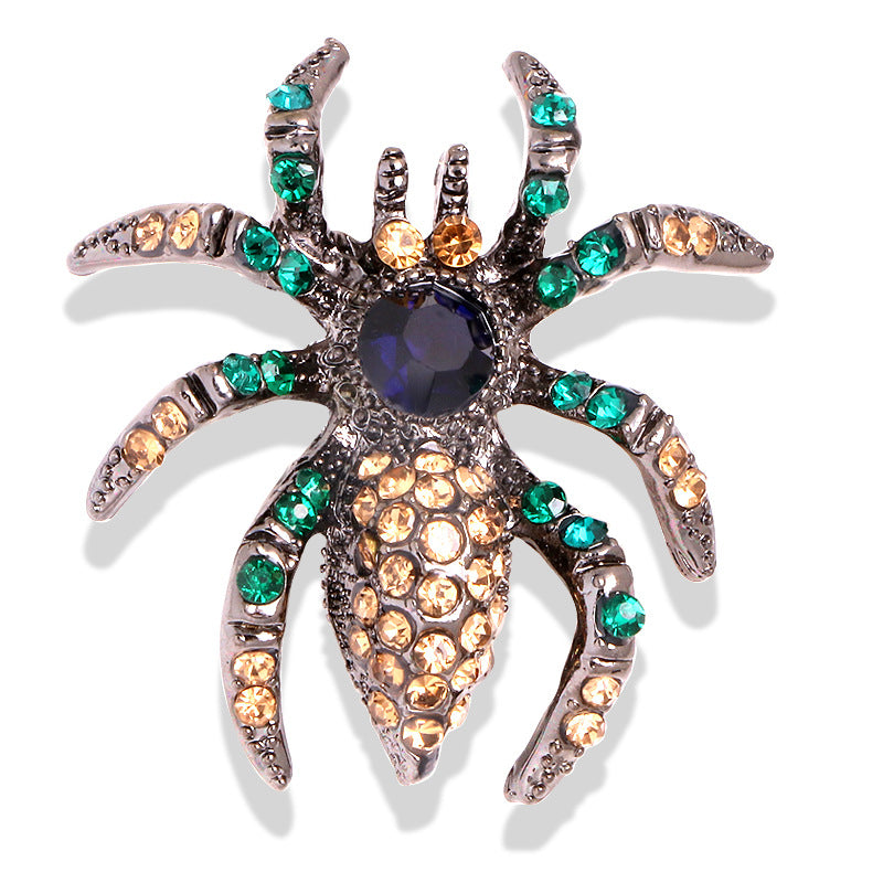 Spider Rhinestone Brooch PA3755