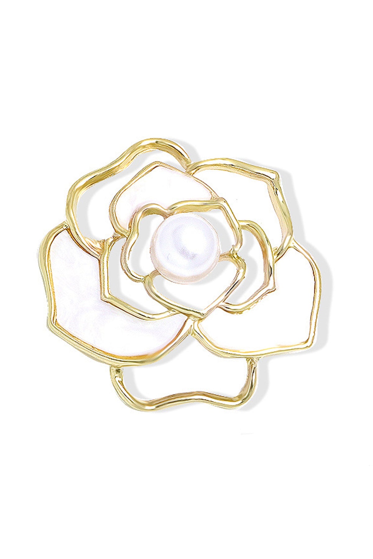 Floral Alloy Brooch PA3759
