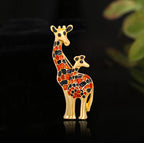 Giraffe Alloy Brooch PA3768