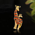 Giraffe Alloy Brooch PA3768