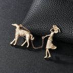 Lady Dog Alloy Brooch PA3782