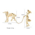 Lady Dog Alloy Brooch PA3782