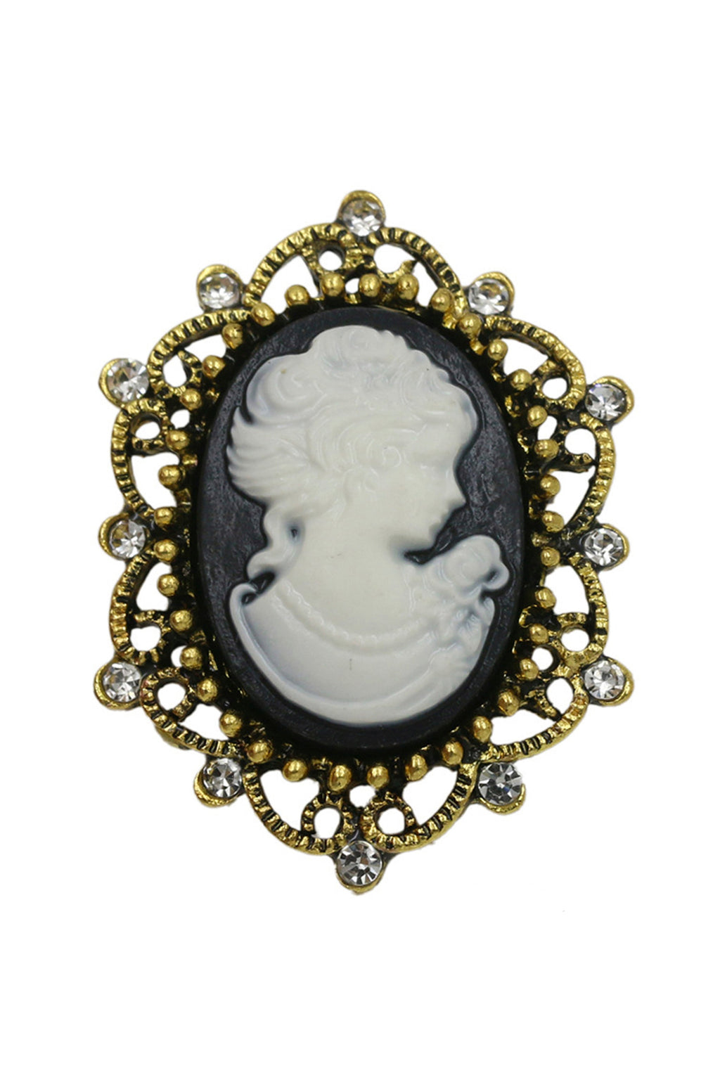 Baroque Portrait Brooch PA3784
