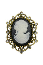 Baroque Portrait Brooch PA3784