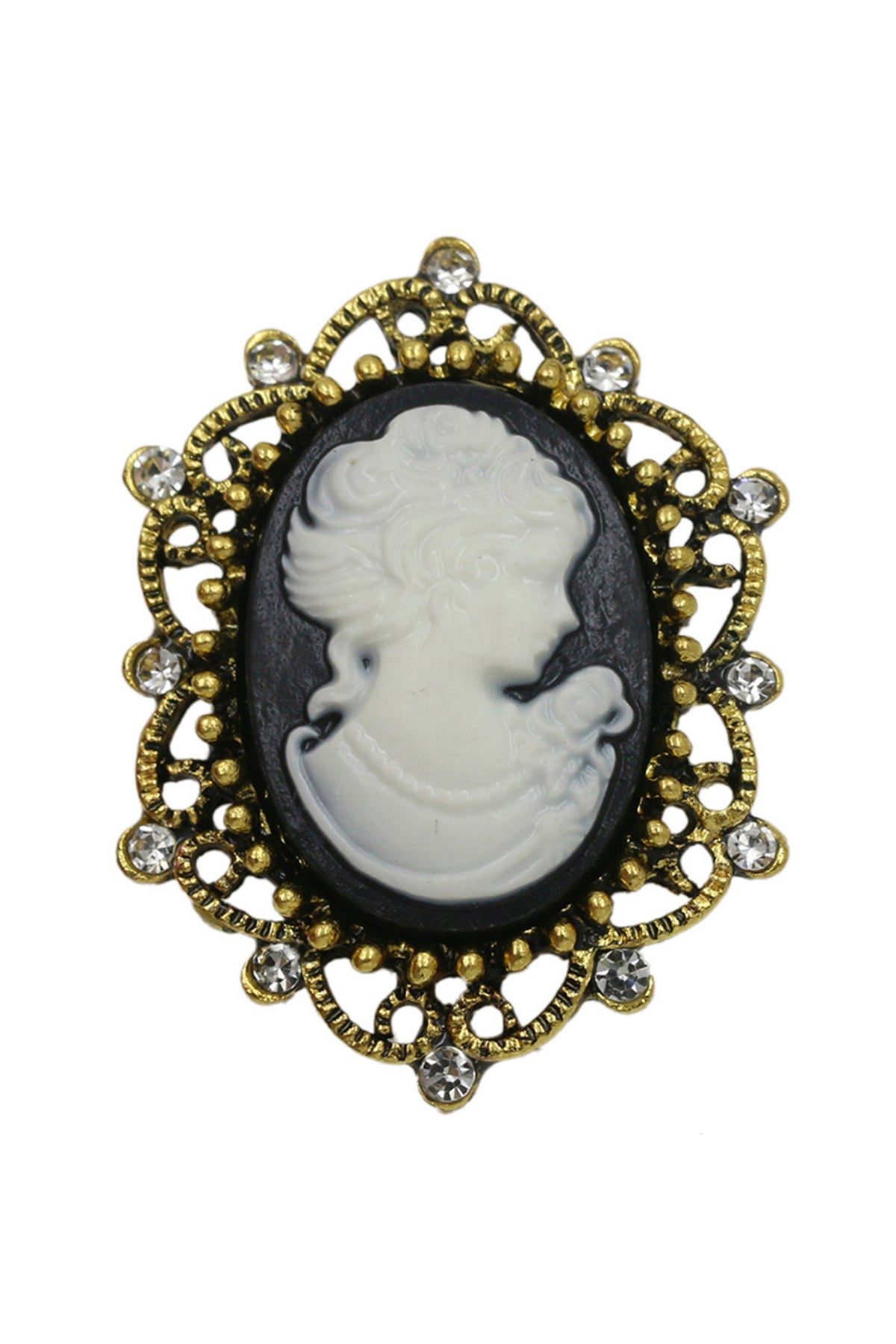 Baroque Portrait Brooch PA3784
