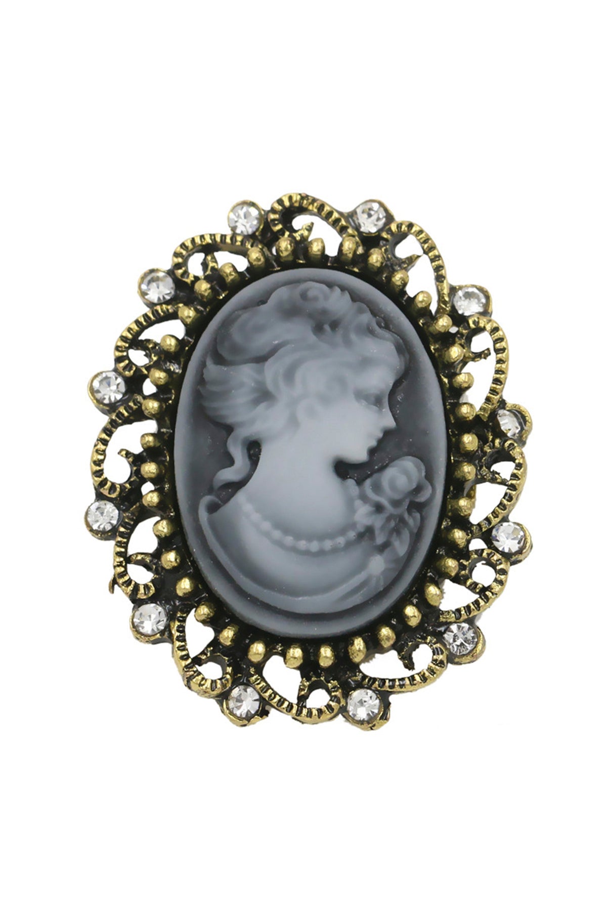 Baroque Portrait Brooch PA3784