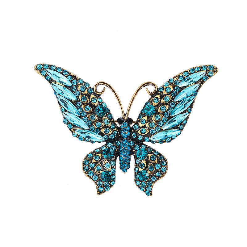 Butterfly Rhinestone Brooch PA3796