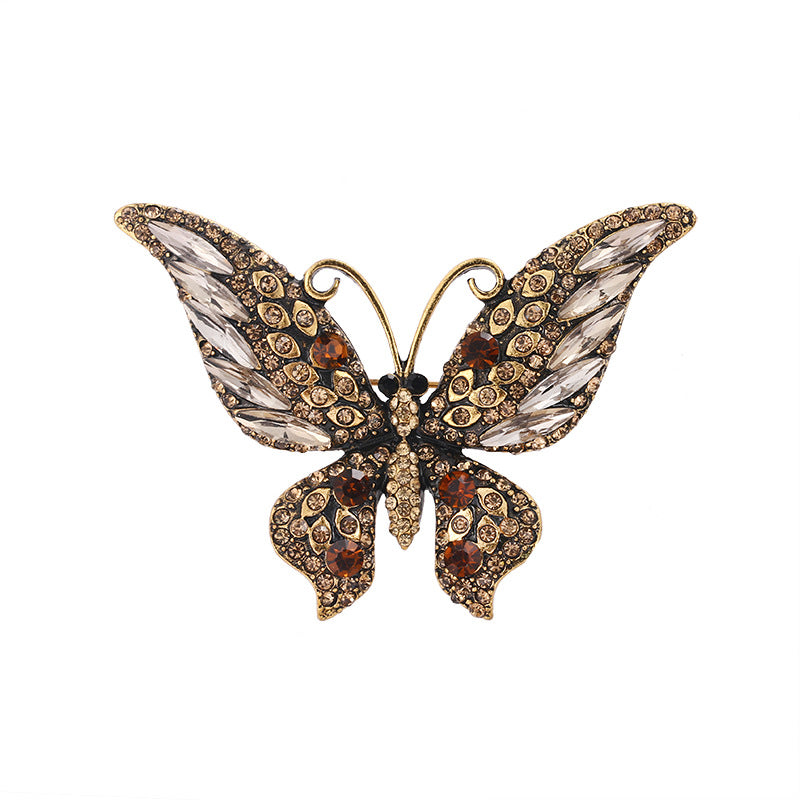 Butterfly Rhinestone Brooch PA3796