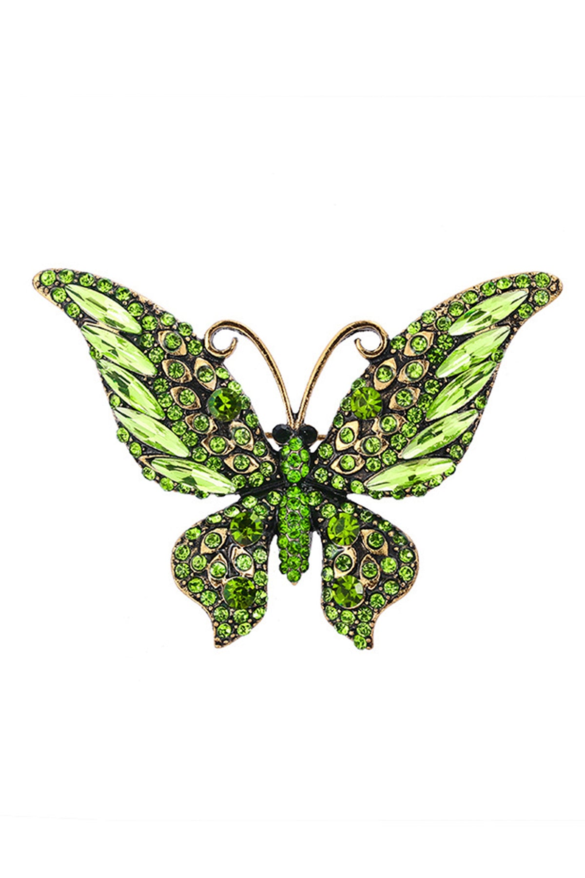 Butterfly Rhinestone Brooch PA3796