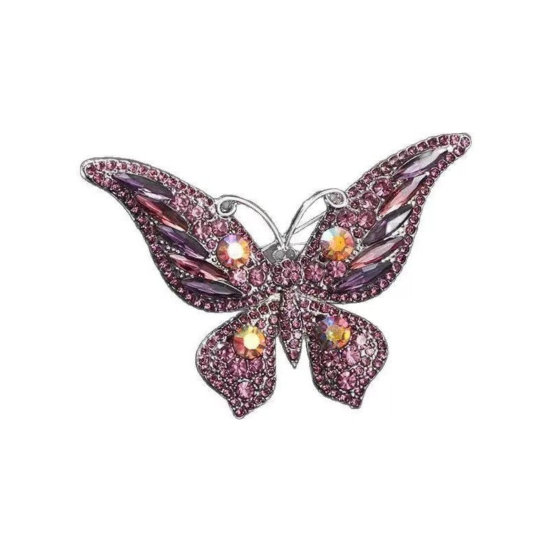 Butterfly Rhinestone Brooch PA3796