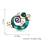Gecko Alloy Brooch PA3816