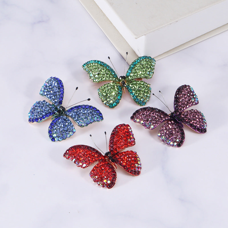 Butterfly Rhinestone Brooch PA3837