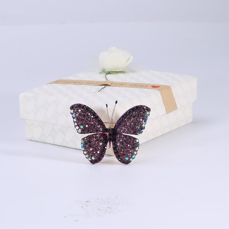 Butterfly Rhinestone Brooch PA3837