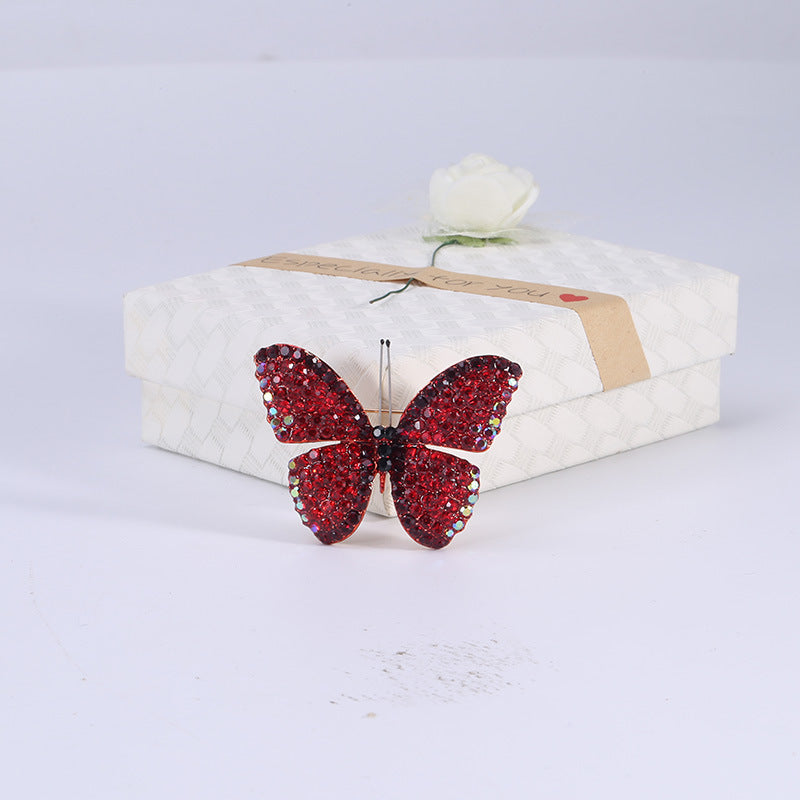 Butterfly Rhinestone Brooch PA3837