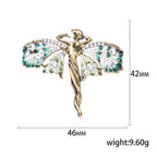 Angel Rhinestone Brooch PA3839