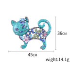 Cat Rhinestone Brooch PA3861 - view 5