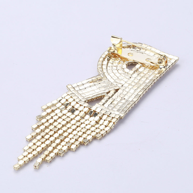Alphabet Rhinestone Pearl Pin PA3874