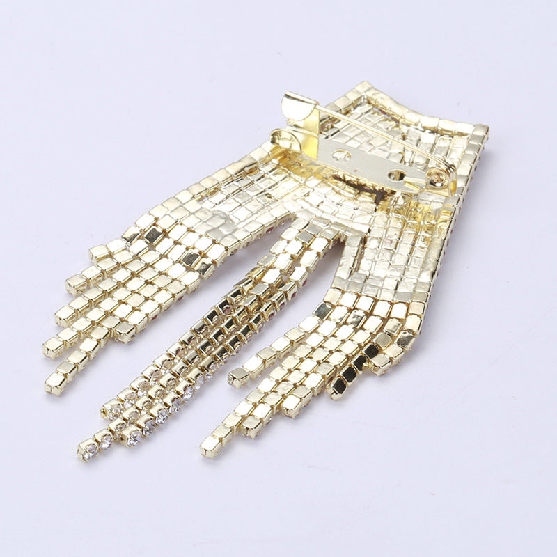 Alphabet Rhinestone Pearl Pin PA3874