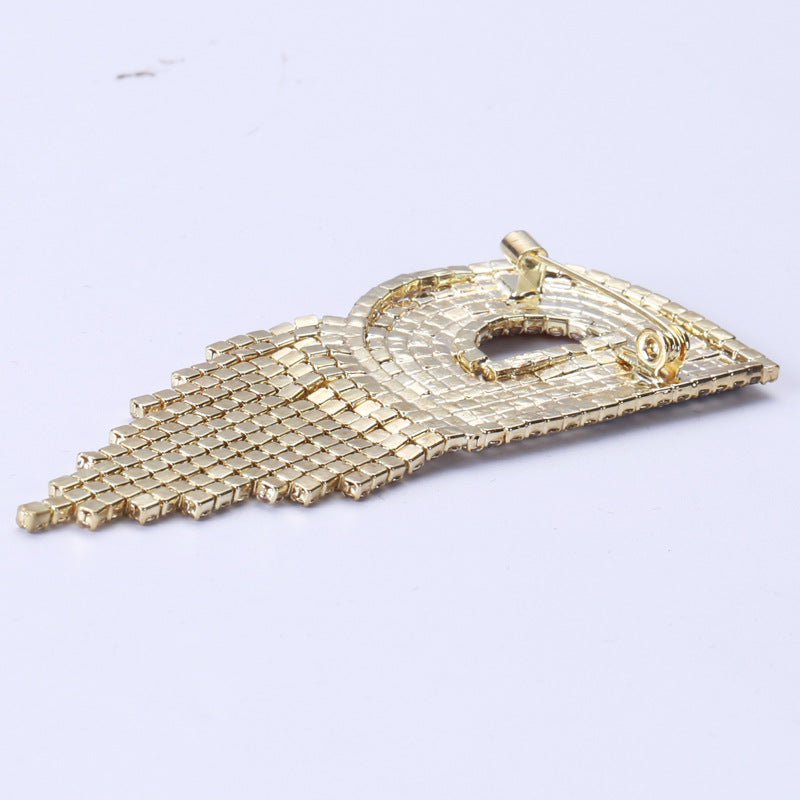 Alphabet Rhinestone Pearl Pin PA3874