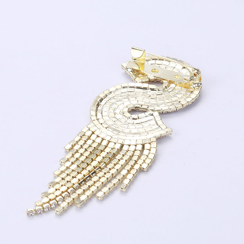 Alphabet Rhinestone Pearl Pin PA3874
