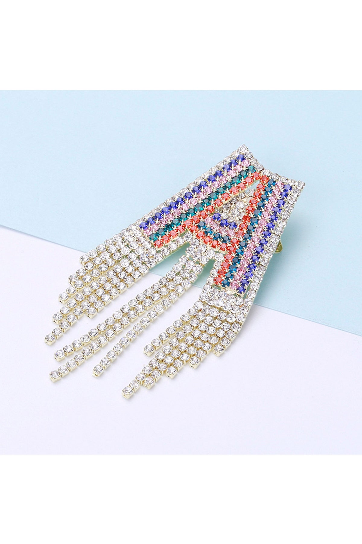 Alphabet Rhinestone Pearl Pin PA3874