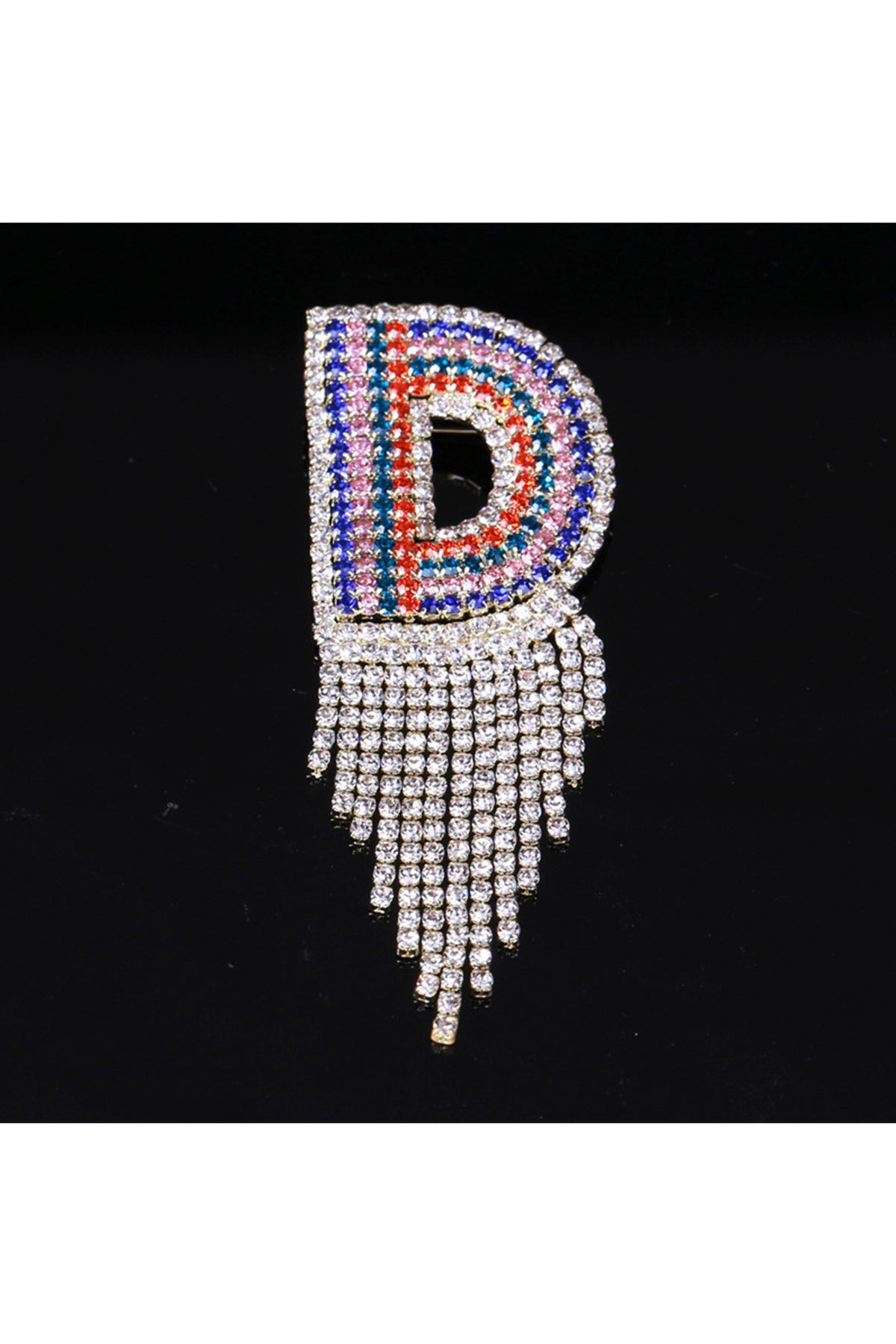 Alphabet Rhinestone Pearl Pin PA3874