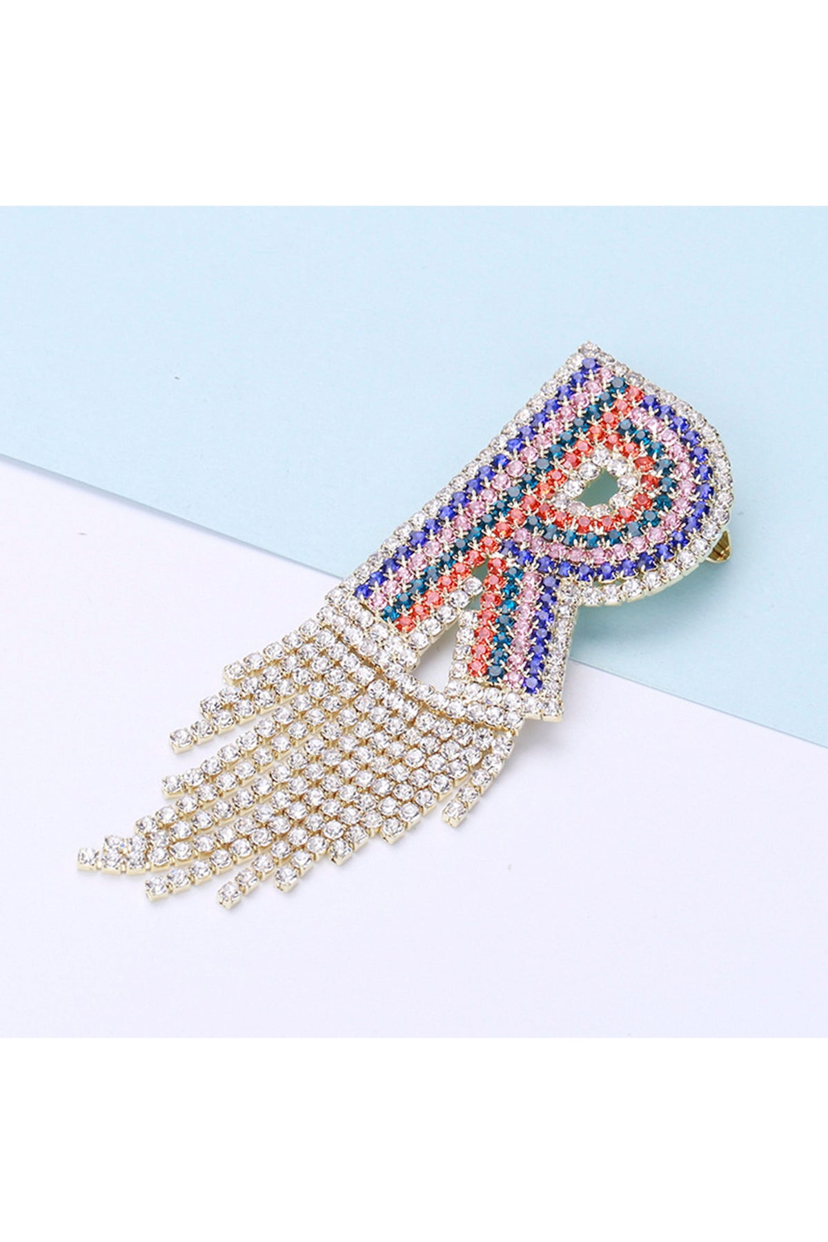 Alphabet Rhinestone Pearl Pin PA3874