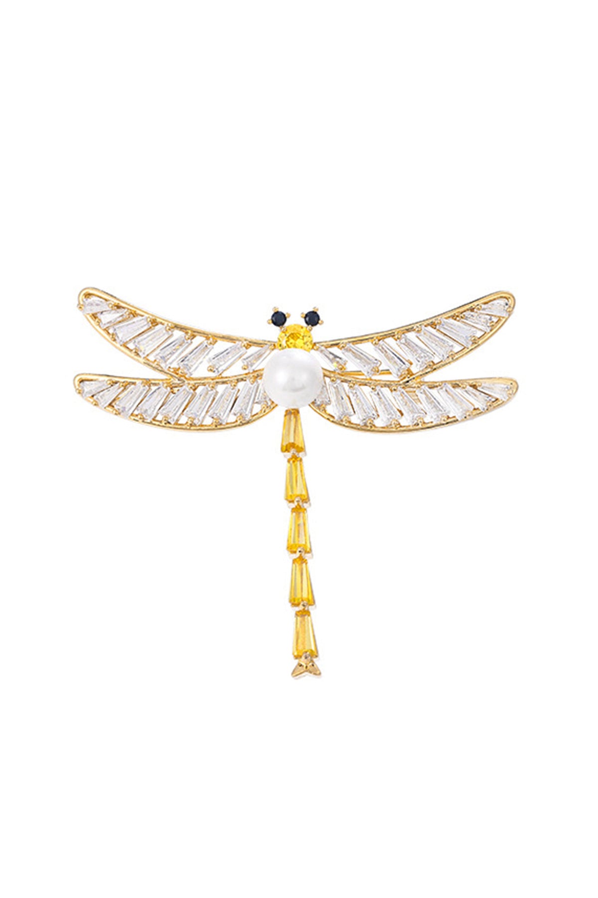 Dragonfly Zircon Brooch PA3889