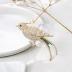 Bird Zircon Brooch PA3890