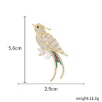 Bird Zircon Brooch PA3890