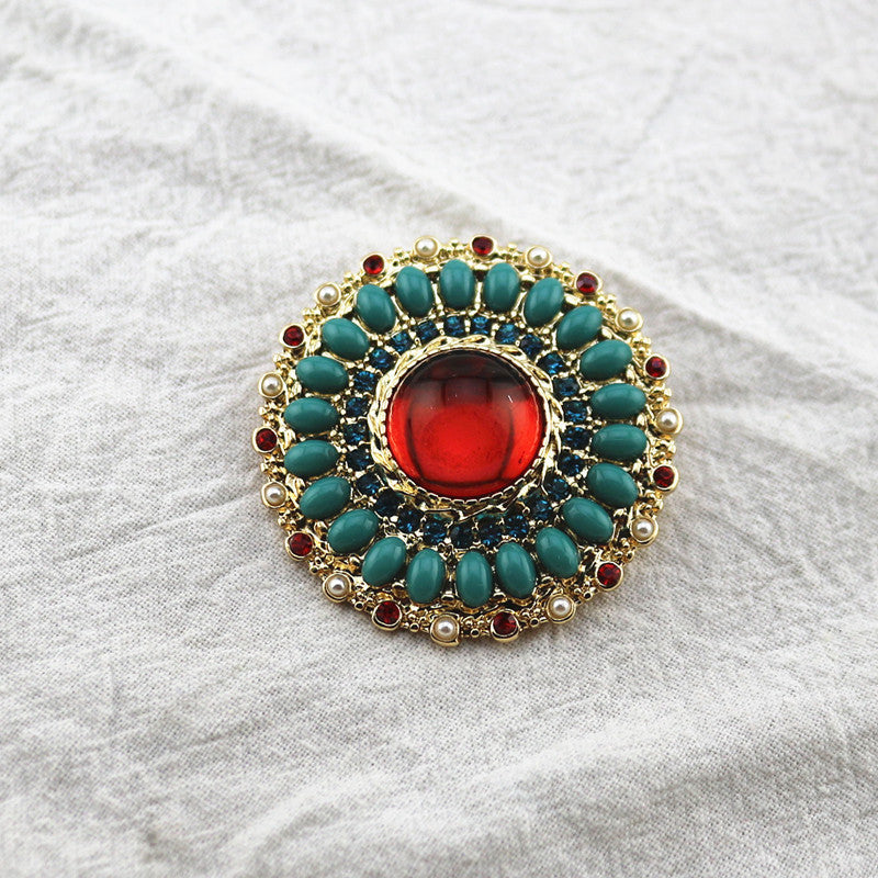Floral Rhinestone Pin PA3918