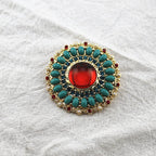 Floral Rhinestone Pin PA3918