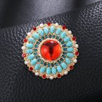 Floral Rhinestone Pin PA3918