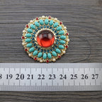 Floral Rhinestone Pin PA3918