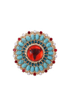 Floral Rhinestone Pin PA3918