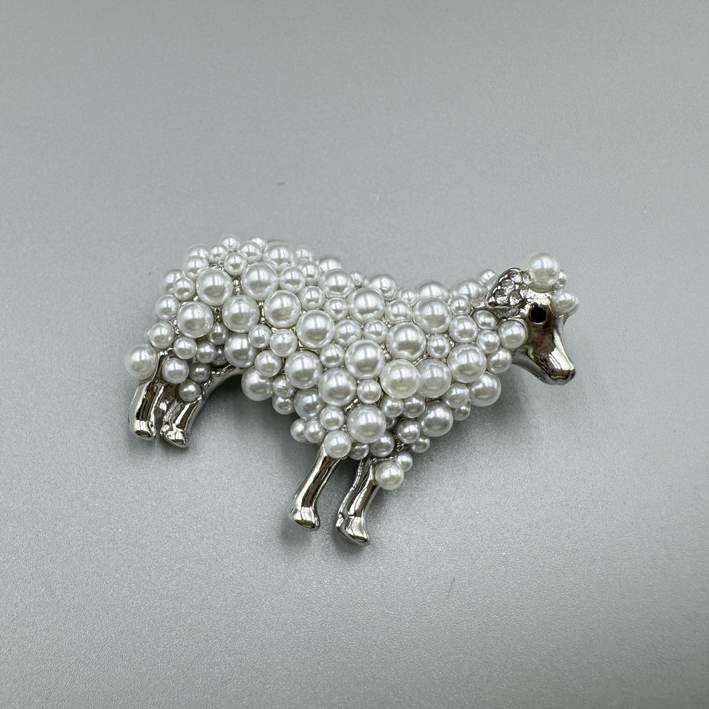 Sheep Pearl Brooch PA3937 - view 6