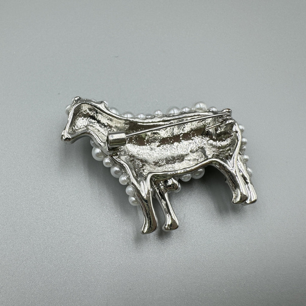 Sheep Pearl Brooch PA3937 - view 5