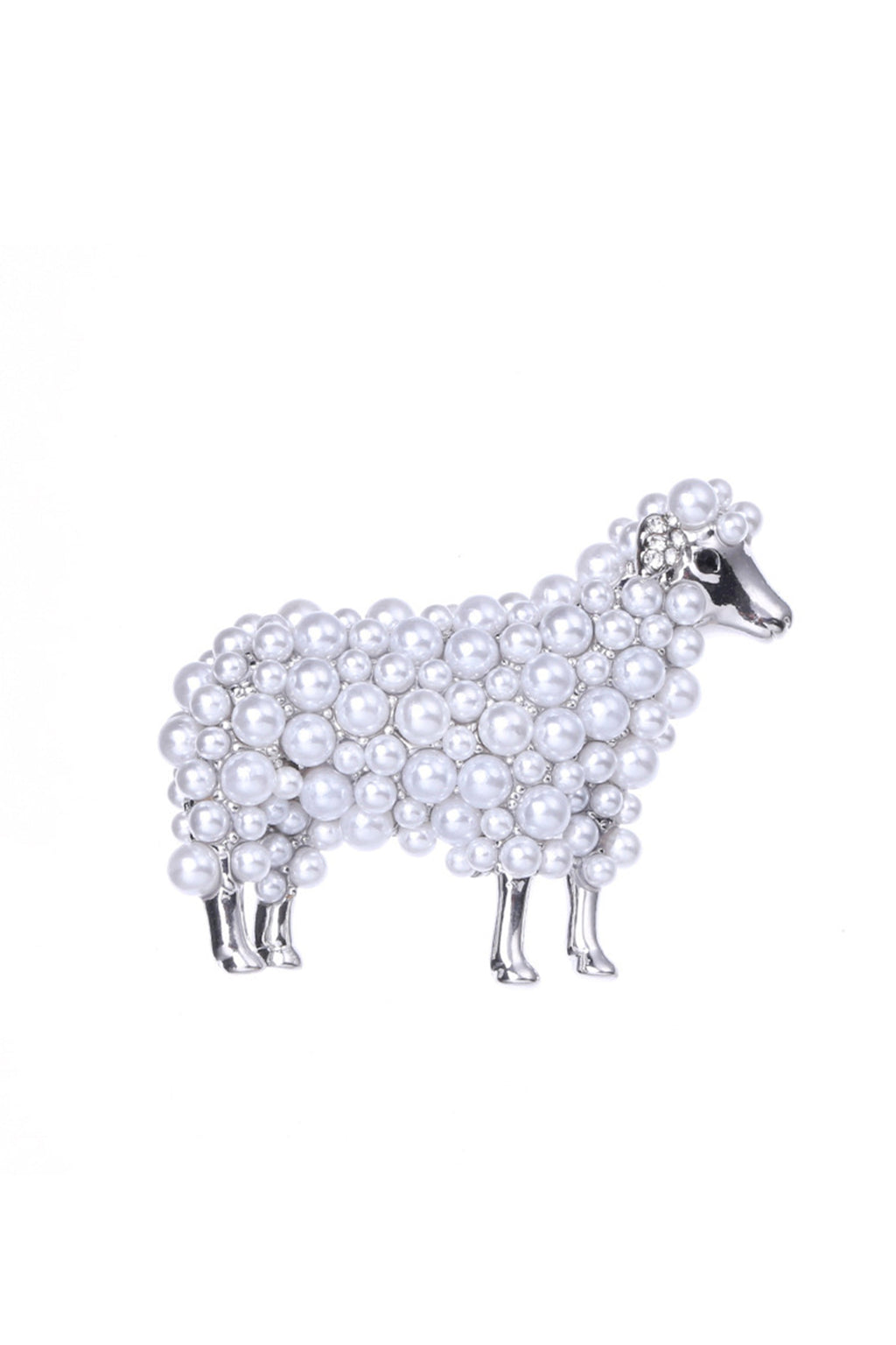 Sheep Pearl Brooch PA3937 - view 2