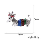 Corgi Dog Alloy Brooch PA3939