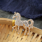 Horse Rhinestone Brooch PA3954
