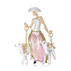 Shepherd Girl Alloy Brooch PA3958