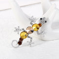 Gecko Rhinestone Brooch PA3961
