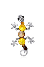 Gecko Rhinestone Brooch PA3961