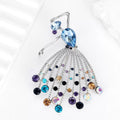 Dancer Girl Rhinestone Brooch PA3963