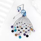 Dancer Girl Rhinestone Brooch PA3963