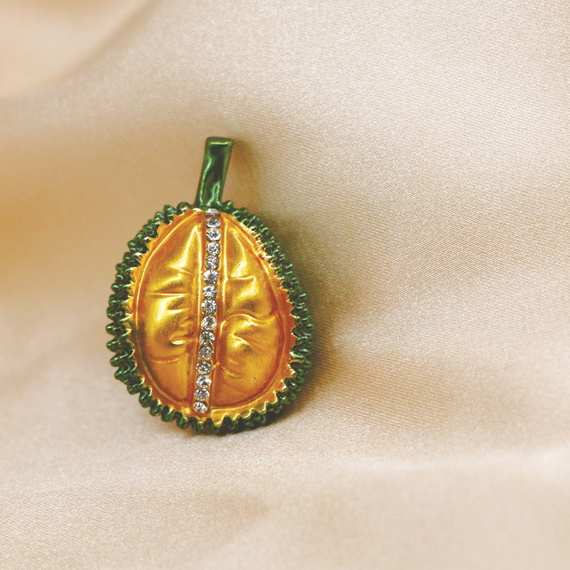 Durian Rhinestone Alloy Brooch PA3970