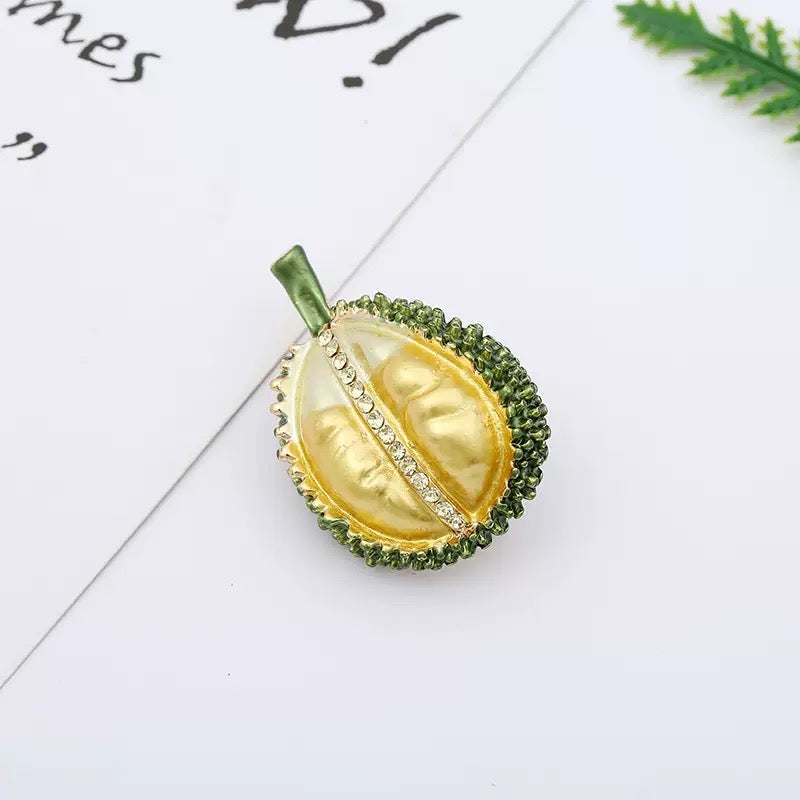 Durian Rhinestone Alloy Brooch PA3970