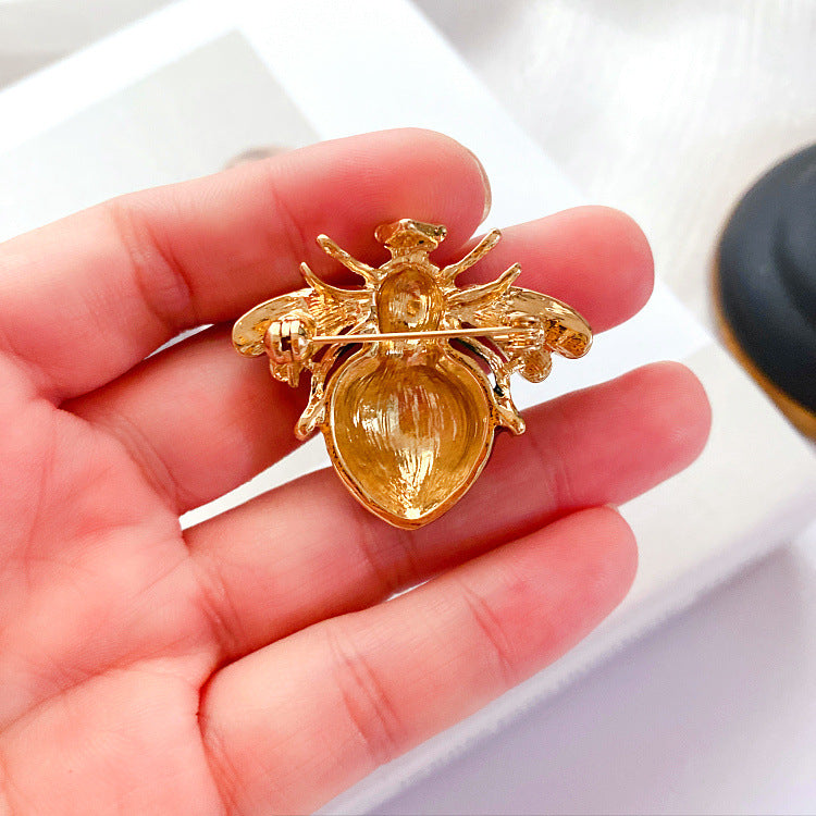 Bee Rhinestone Alloy Brooch PA3978