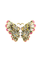 Butterfly Rhinestone Alloy Brooch PA3994